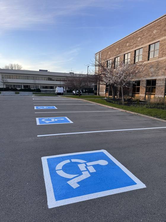 Edge Line pavement marking work