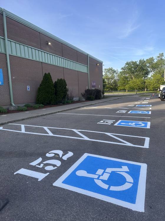 Edge Line pavement marking work