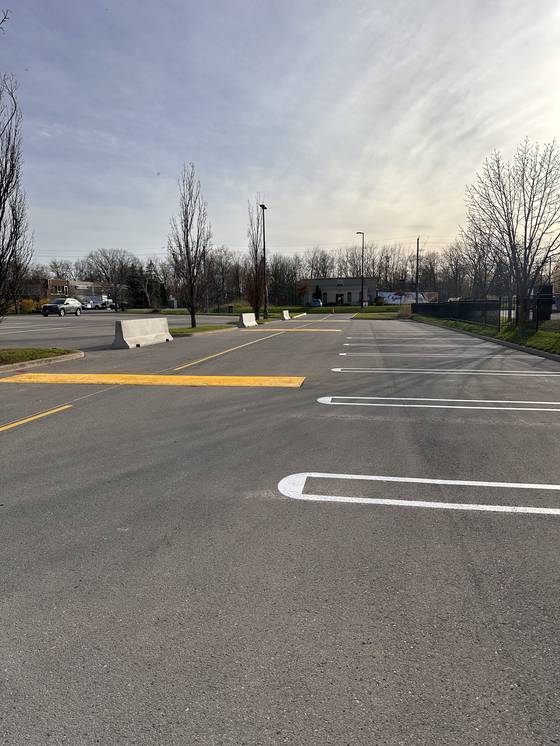 Edge Line pavement marking work