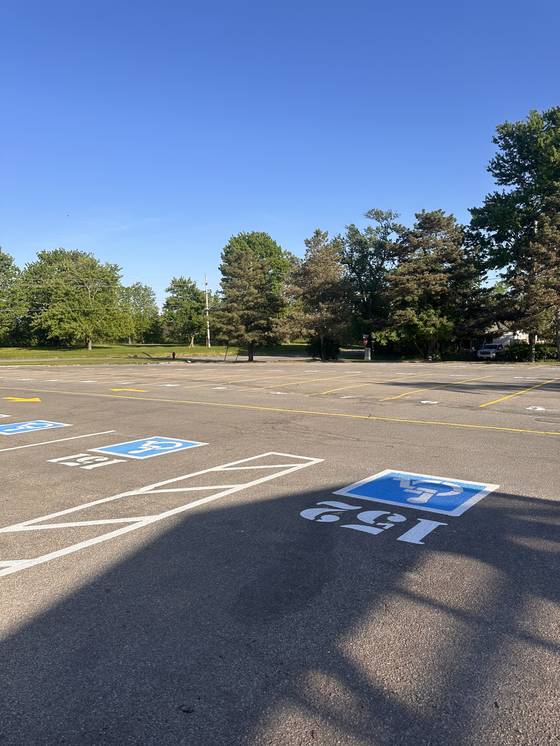 Edge Line pavement marking work