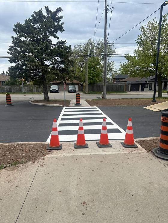 Edge Line pavement marking work