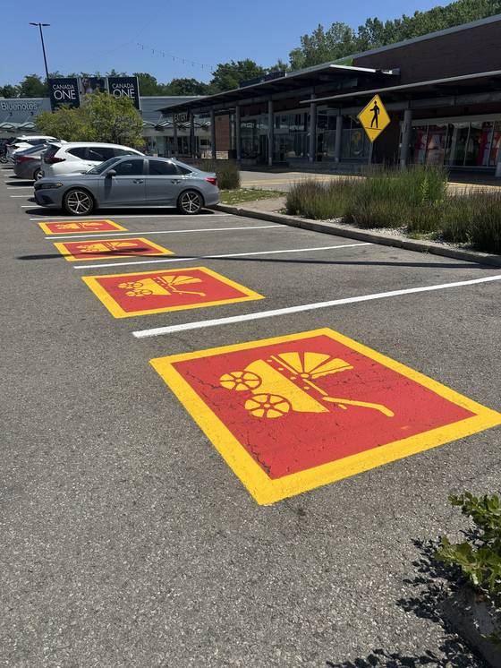 Edge Line pavement marking work